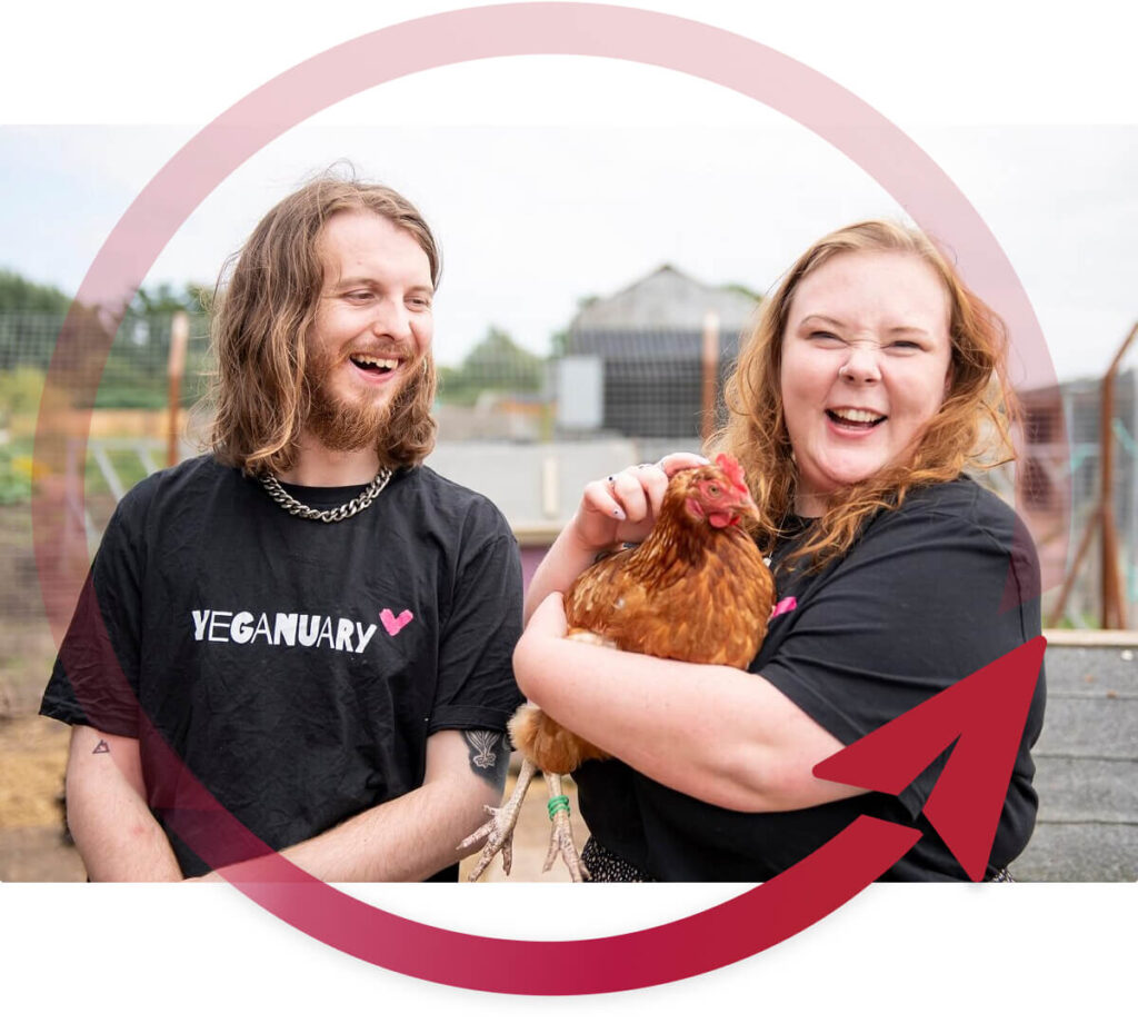 veganuary chicken rounded arrow