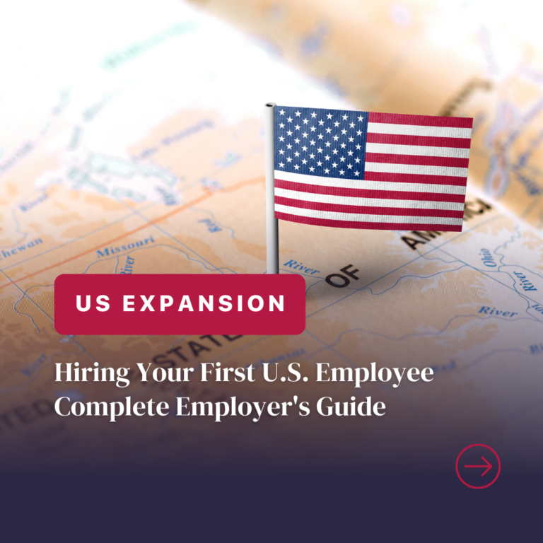Guide for hiring first employee in USA expansion.