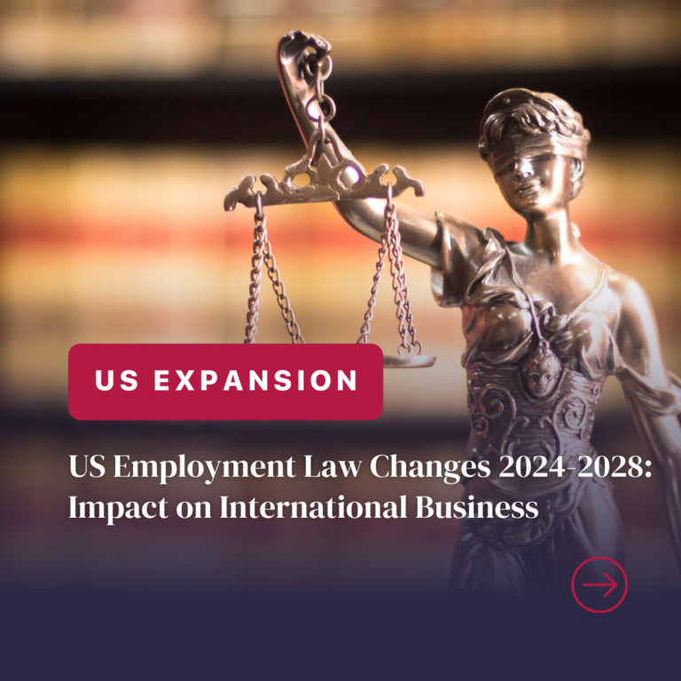 Lady Justice statue, US Employment Law report cover
