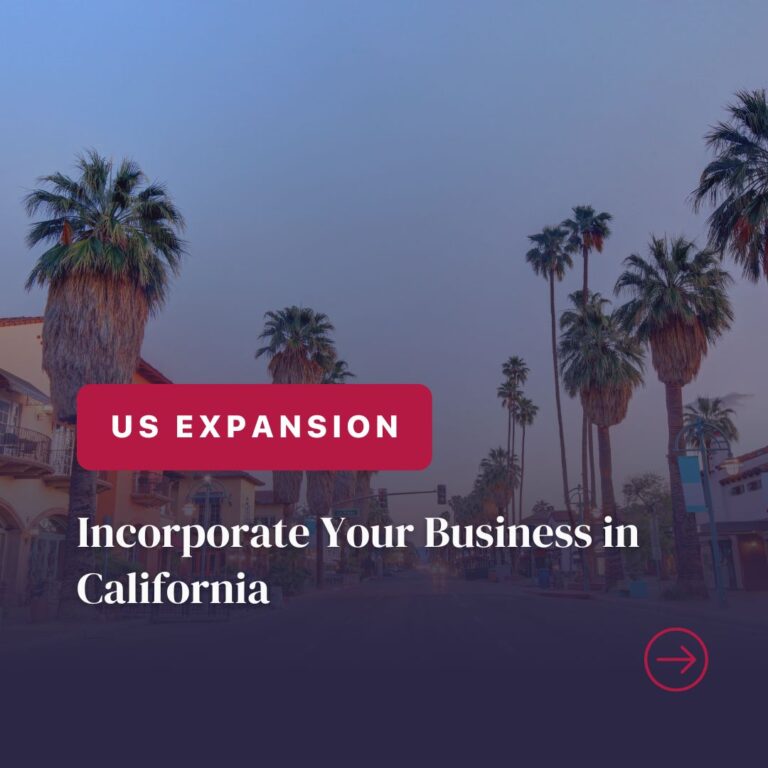 Incorporate in California