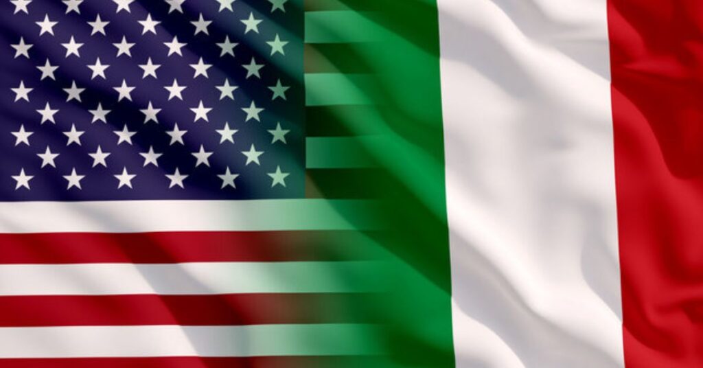 italy to the usa