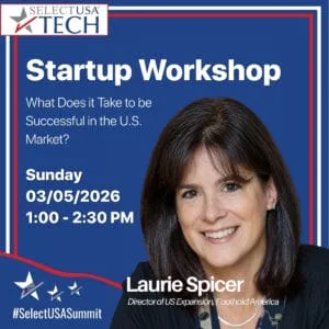 Workshop per startup tecnologiche SelectUSA con Laurie Spicer