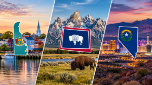 Comparison of Delaware, Wyoming and Nevada formation costs and annual fees for international founders